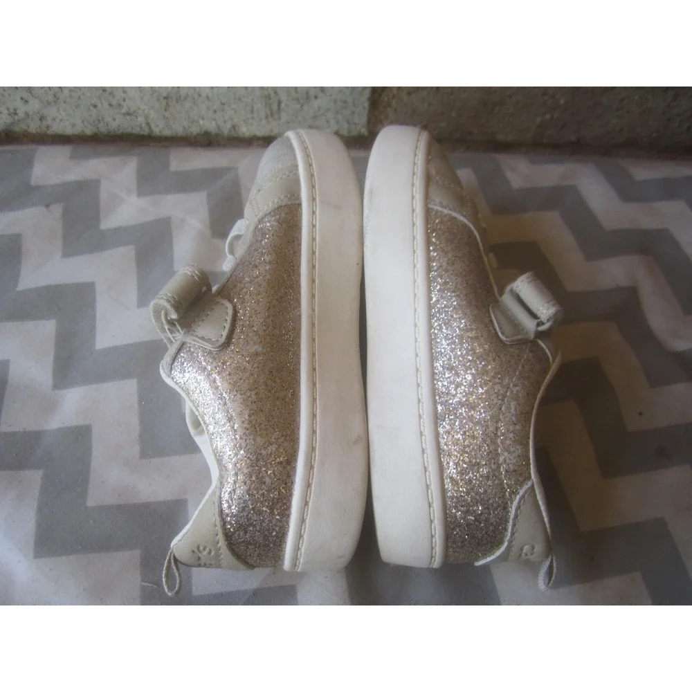 Carter's Shoes Girls 9M Sparkling Hook and Loop Lace Up Perrie Sneakers